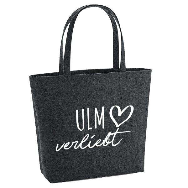 Filzshopper Ulm verliebt 22 Liter Filztasche