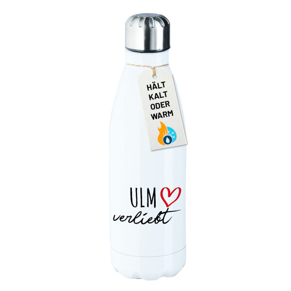 Edelstahl-Trinkflasche Ulm verliebt 500ml Wasserflasche