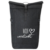 Kurierrucksack Hof verliebt 30-44 Liter Black Melange