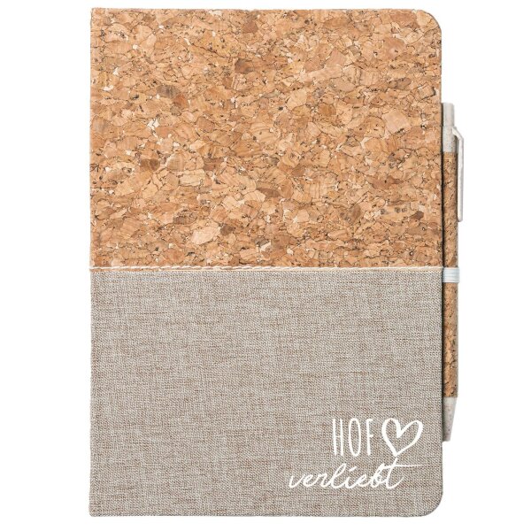 Notizbuch A5 Hof verliebt 80 Blatt inkl. Kugelschreiber