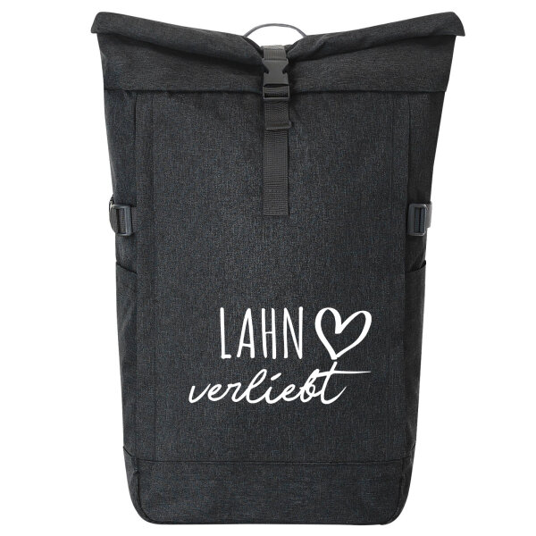 Kurierrucksack Lahn verliebt 30-44 Liter Black Melange
