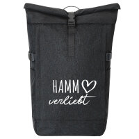 Kurierrucksack Hamm verliebt 30-44 Liter Black Melange