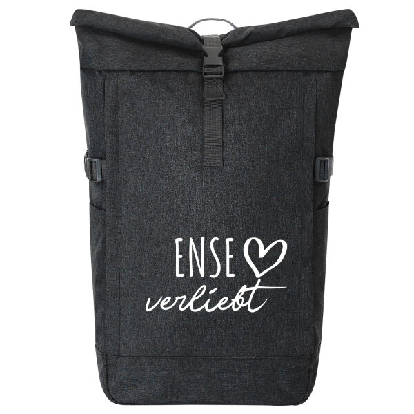 Kurierrucksack Ense verliebt 30-44 Liter Black Melange