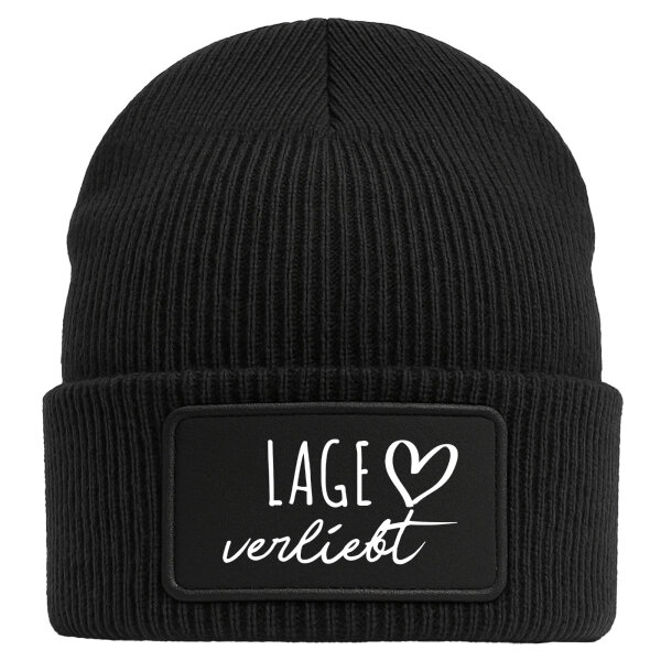 Beanie Lage verliebt Black Mütze