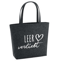 Filzshopper Leer verliebt 22 Liter Filztasche