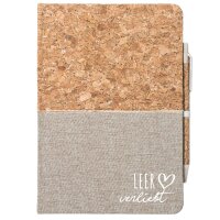 Notizbuch A5 Leer verliebt 80 Blatt inkl. Kugelschreiber