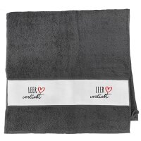Handtuch Leer verliebt 50x100cm