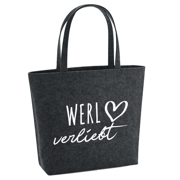 Filzshopper Werl verliebt 22 Liter Filztasche