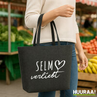 Filzshopper Selm verliebt 22 Liter Filztasche
