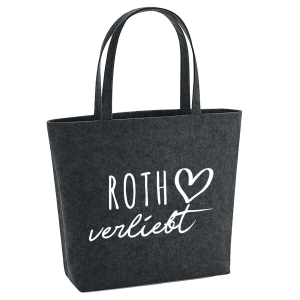 Filzshopper Roth verliebt 22 Liter Filztasche