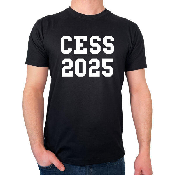 Herren T-Shirt CESS 2025 Abschluss Belgien (frz.) Größe S-3XL