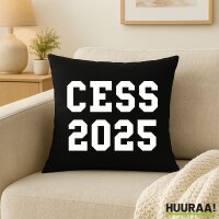 Kissen CESS 2025 Abschluss Belgien (frz.) 40x40cm