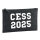 Kulturbeutel CESS 2025 Abschluss Belgien (frz.) 1 Liter Filz Charcoal Kosmetiktasche