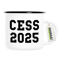 Emaille Tasse CESS 2025 Abschluss Belgien (frz.) 300ml...