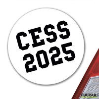 Aufkleber CESS 2025 Abschluss Belgien (frz.) 10cm Sticker