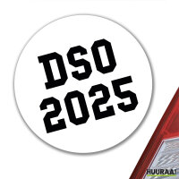 Aufkleber DSO 2025 Abschluss Belgien (ndl.) 10cm Sticker