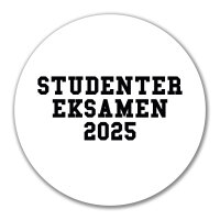 Aufkleber Studentereksamen 2025 Abschluss Dänemark...