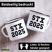 Emaille Tasse STX 2025 Abschluss Dänemark 300ml...