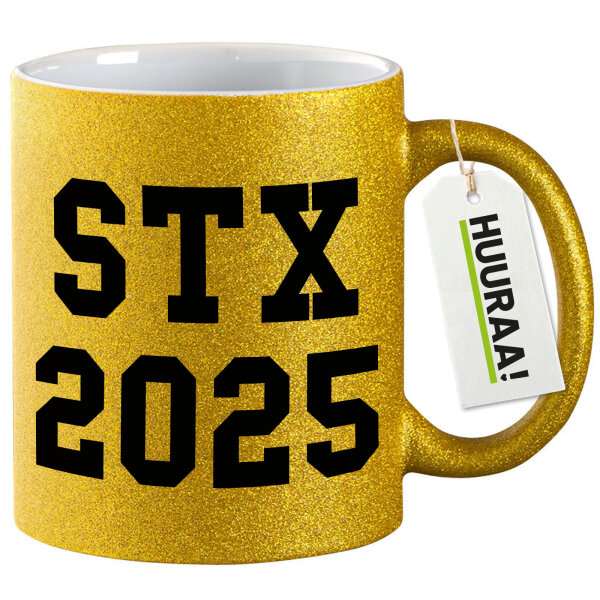 Glitzertasse STX 2025 Abschluss Dänemark 330ml