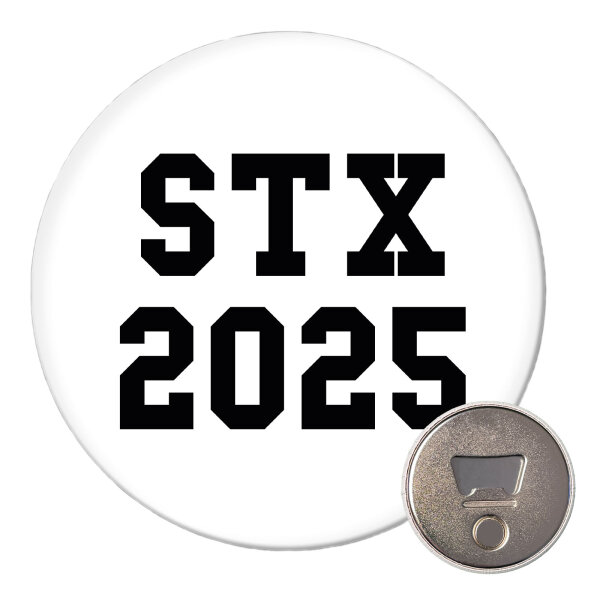 Magnet STX 2025 Abschluss Dänemark 59mm Kühlschrankmagnet Flaschenöffner