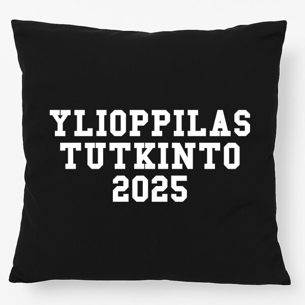 Kissen Ylioppilastutkinto 2025 Abschluss Finnland 40x40cm