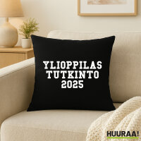 Kissen Ylioppilastutkinto 2025 Abschluss Finnland 40x40cm