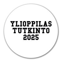Aufkleber Ylioppilastutkinto 2025 Abschluss Finnland 10cm...