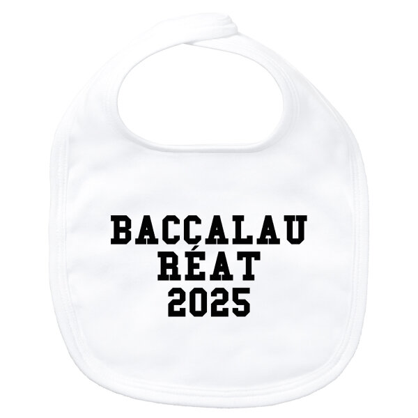 Baby Lätzchen Baccalauréat 2025 Abschluss Frankreich Klettverschluss