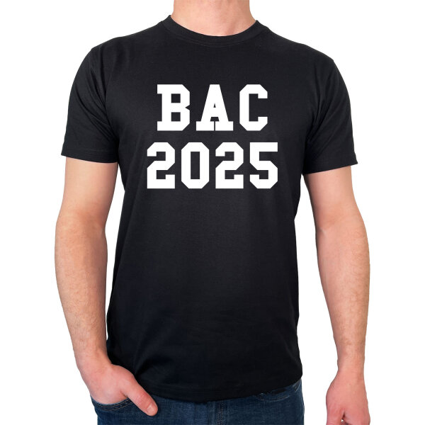 Herren T-Shirt BAC 2025 Abschluss Frankreich Größe S-3XL