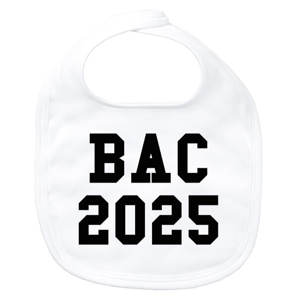 Baby Lätzchen BAC 2025 Abschluss Frankreich Klettverschluss