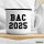 Emaille Tasse BAC 2025 Abschluss Frankreich 300ml Vintage Emaille Becher