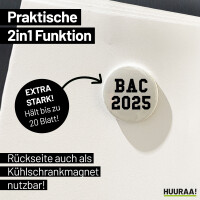 Magnet BAC 2025 Abschluss Frankreich 59mm Kühlschrankmagnet Flaschenöffner