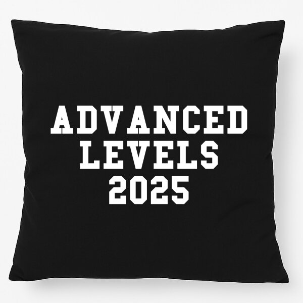 Kissen Advanced Levels 2025 Abschluss Großbritannien 40x40cm