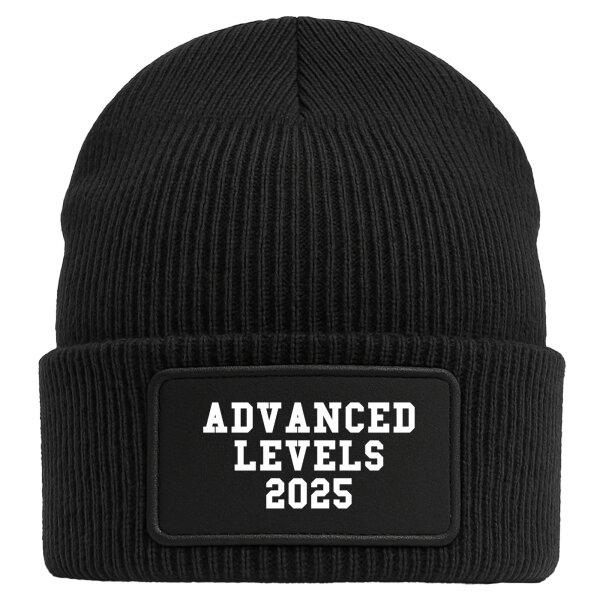 Beanie Advanced Levels 2025 Abschluss Großbritannien Black Mütze