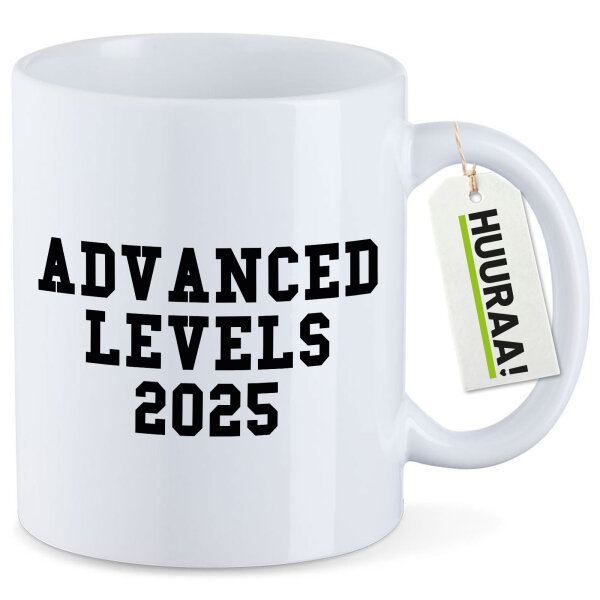 Kaffeetasse Advanced Levels 2025 Abschluss Großbritannien 330ml