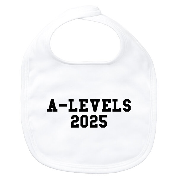 Baby Lätzchen A-Levels 2025 Abschluss Großbritannien Klettverschluss