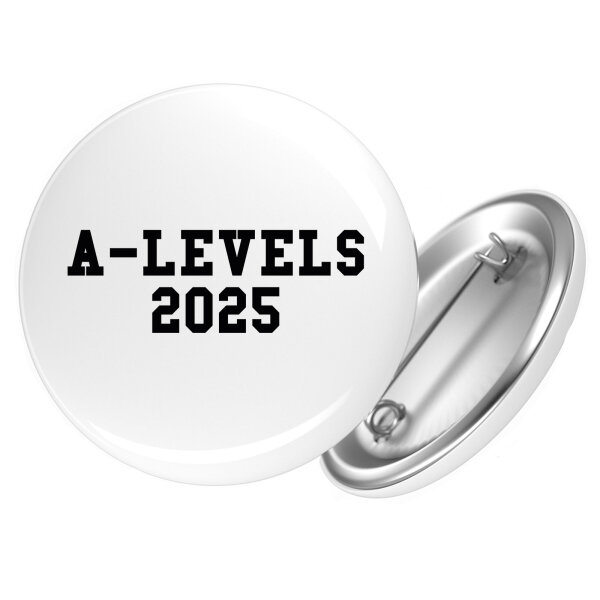 Button A-Levels 2025 Abschluss Großbritannien