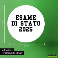 Aufkleber Esame di Stato 2025 Abschluss Italien 10cm Sticker