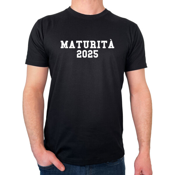 Herren T-Shirt Maturità 2025 Abschluss Italien Größe S-3XL