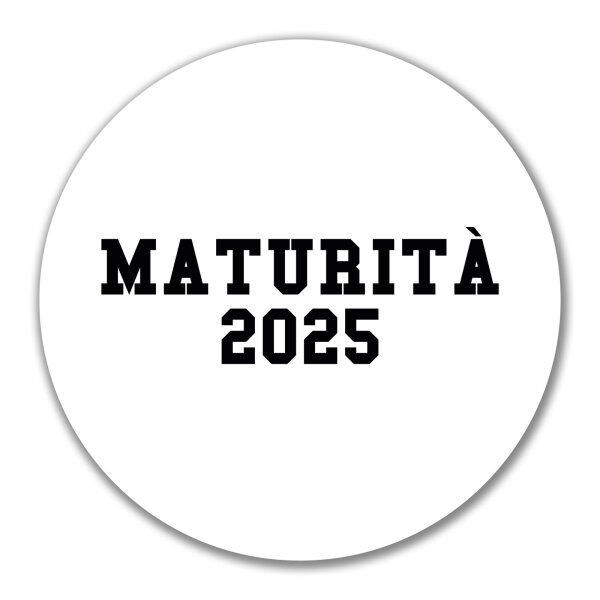 Aufkleber Maturità 2025 Abschluss Italien 10cm Sticker
