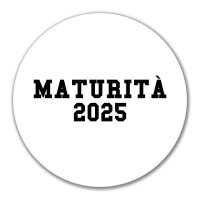 Aufkleber Maturità 2025 Abschluss Italien 10cm Sticker