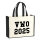 Jutetasche VWO 2025 Abschluss Niederlande 21 Liter Black