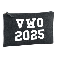 Kulturbeutel VWO 2025 Abschluss Niederlande 1 Liter Filz...