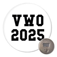 Magnet VWO 2025 Abschluss Niederlande 59mm...