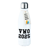 Edelstahl-Trinkflasche VWO 2025 Abschluss Niederlande...