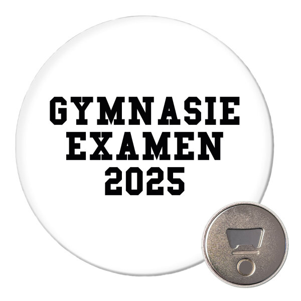 Magnet Gymnasieexamen 2025 Abschluss Schweden 59mm Kühlschrankmagnet Flaschenöffner