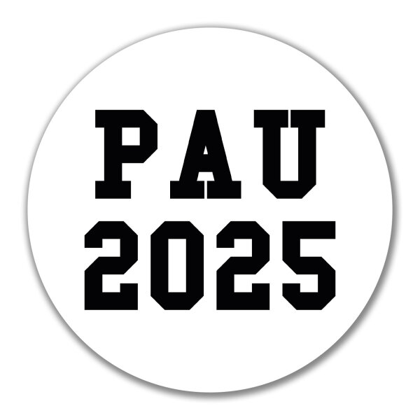 Aufkleber PAU 2025 Abschluss Spanien 10cm Sticker