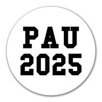Aufkleber PAU 2025 Abschluss Spanien 10cm Sticker