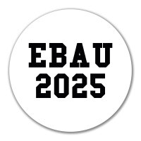 Aufkleber EBAU 2025 Abschluss Spanien 10cm Sticker