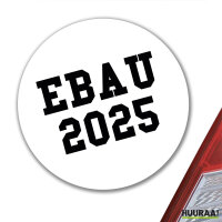 Aufkleber EBAU 2025 Abschluss Spanien 10cm Sticker